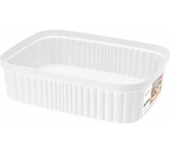 Изображение товара Лоток Econova velvet, 255x190x70 мм, 2,65л (белый) 433239116