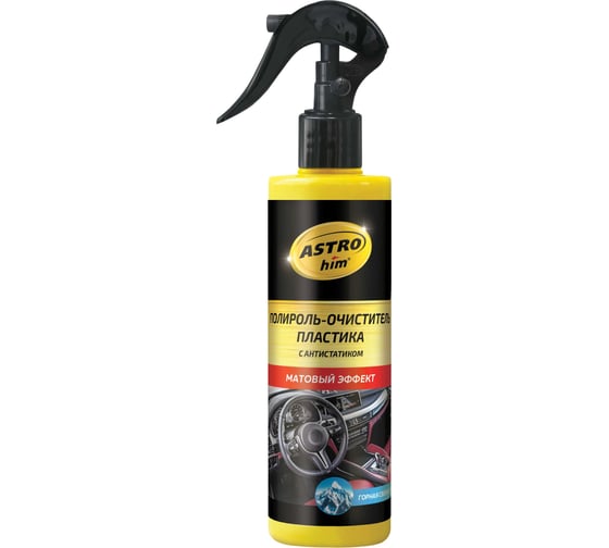 Изображение товара Полироль-очиститель пластика Astrohim матовый, горная свежесть, спрей, 250 мл AC3202