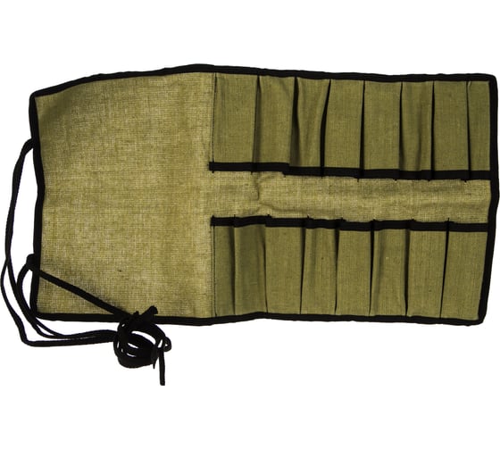 Изображение товара Тканевая сумка-скрутка для стамесок Петроградъ 16 карманов М00006311