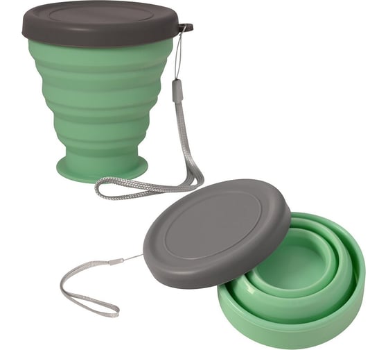 Изображение товара Складной стакан МУЛЬТИДОМ Походный, объем 200 мл DA84-163