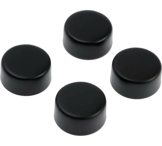 Изображение товара Зеркалодержатель ТУНДРА LIGHT диаметр 17 мм, без сверления, цвет черный, 4 шт. 9438921