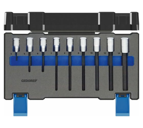 Изображение товара Набор отверточных вставок из 9 предметов 1/2" GEDORE 3014444