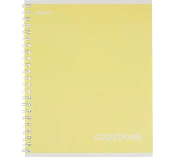Изображение товара Бизнес тетрадь Attache Акварель гребень, картон, А5, 80 л, желтый 1609792