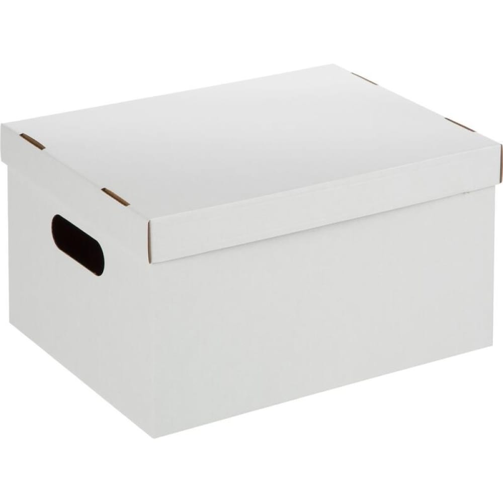Архивный короб для хранения Attache, цвет белый