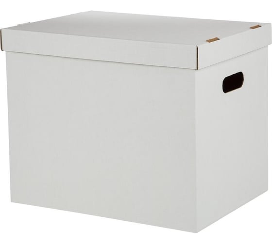 Изображение товара Архивный короб для хранения Attache 390x320x290, белый, усиленное дно, 3 шт в упаковке ккд-1 1761616