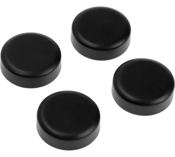 Изображение товара Зеркалодержатель ТУНДРА LIGHT диаметр 25 мм, без сверления, цвет черный, 4 шт. 9438923