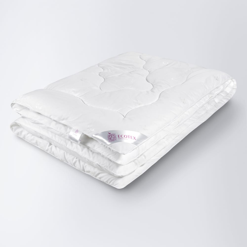 Стеганое одеяло Ecotex подушка размер 70 × 70 см силиконизированное волокно холлофайбер