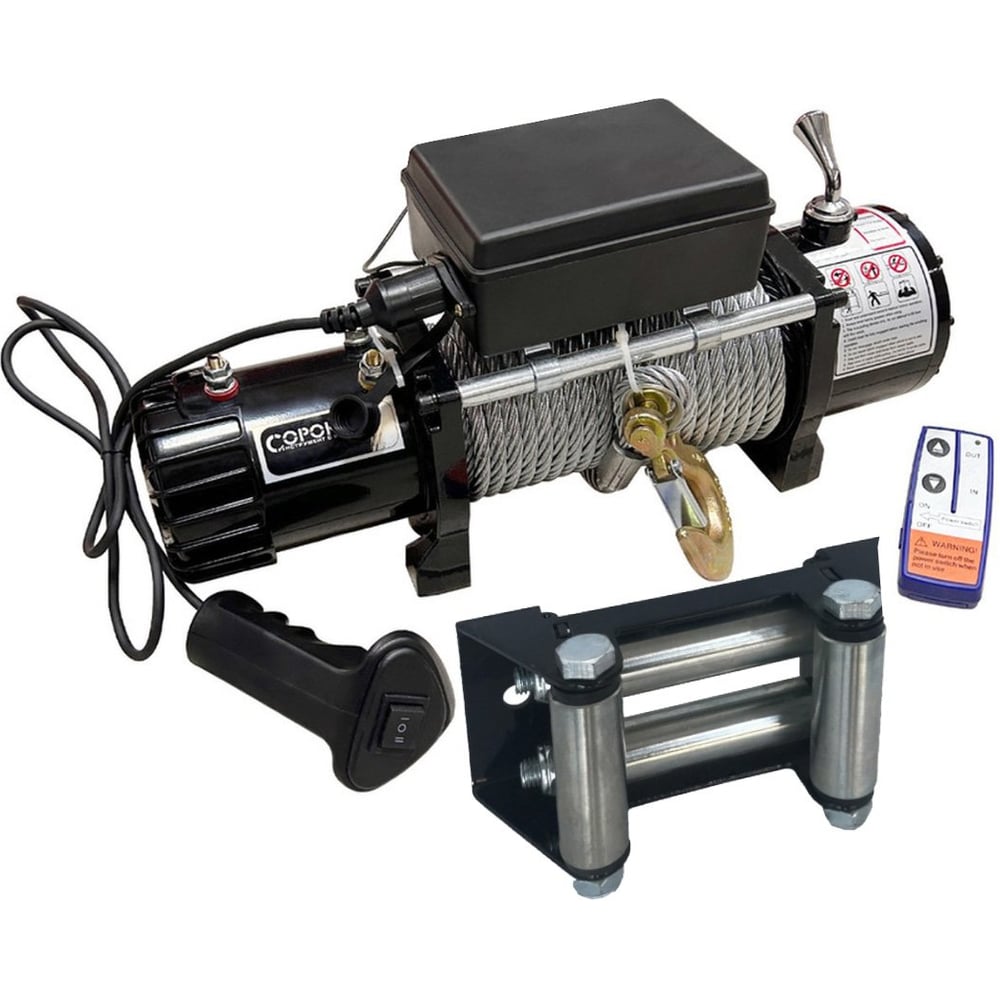 Изображение товара Гидравлическая лебедка СОРОКИН 9т 24 м стальной трос тормоз мощная надежная