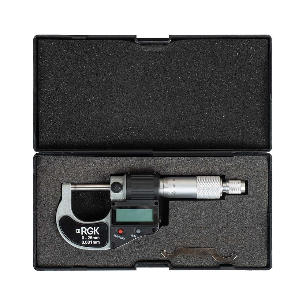 Изображение товара Микрометр RGK электронный MC-25 с поверкой для точных измерений