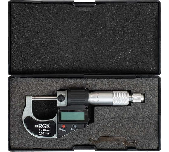 Изображение товара Микрометр RGK электронный MC-25 С ПОВЕРКОЙ 755863