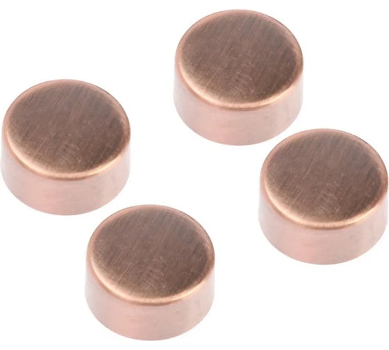 Изображение товара Зеркалодержатель ТУНДРА LIGHT диаметр 17 мм, без сверления, цвет медь, пластик, 4 шт. 9438929