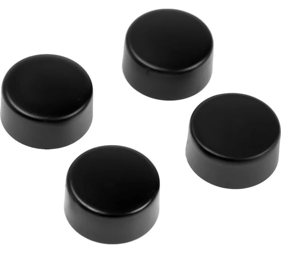 Изображение товара Зеркалодержатель ТУНДРА LIGHT диаметр 17 мм, без сверления, цвет черный, пластик, 4 шт. 9438926