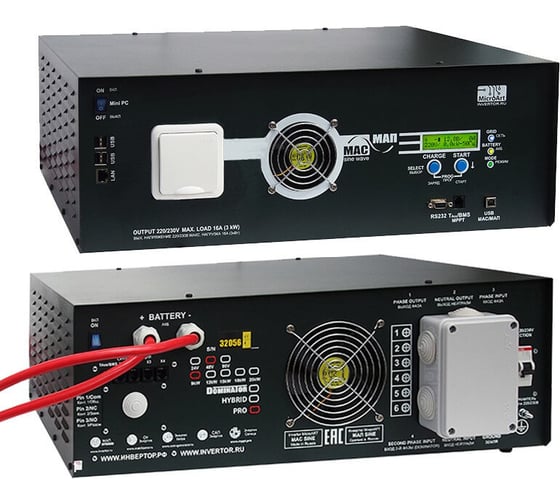Изображение товара Источник бесперебойного питания МИКРОАРТ МАП SIN 4,5кВт 48В Hybrid