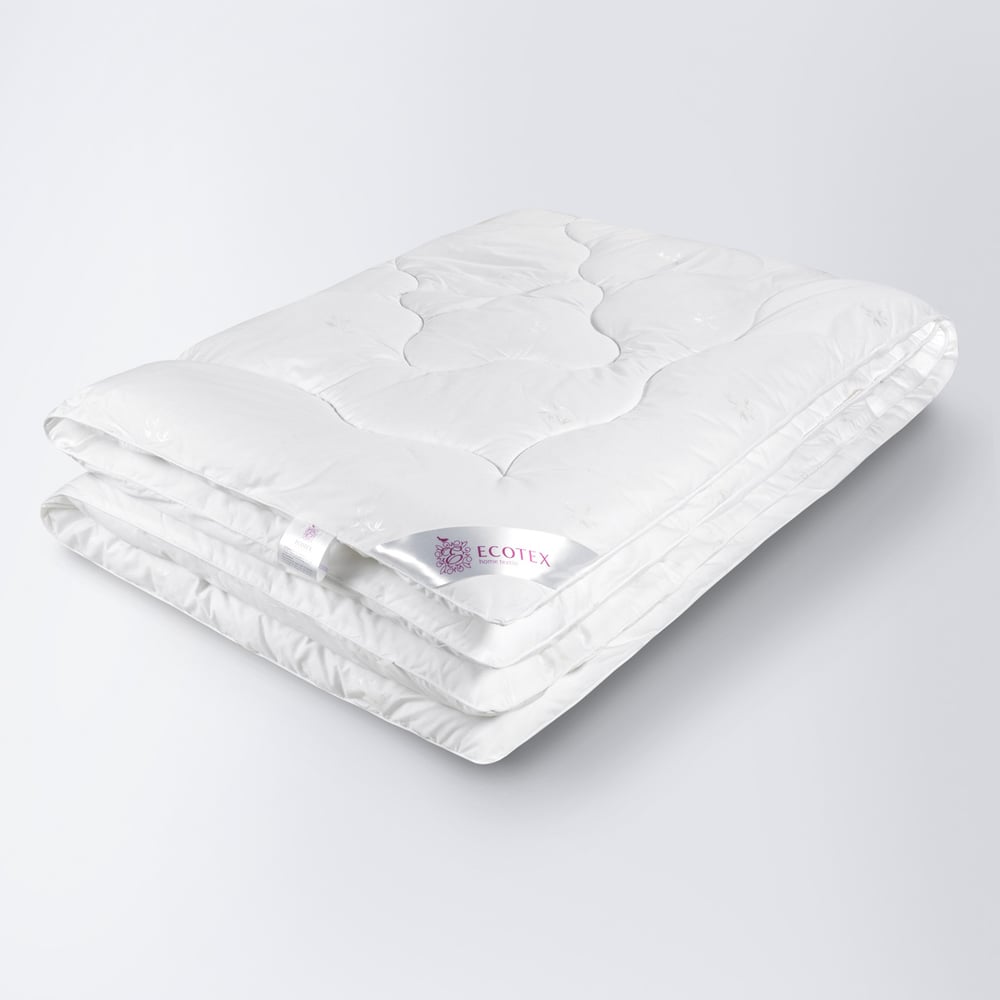 Стеганое одеяло Ecotex одеяло зимнее 140х205 см бамбуковое волокно ткань тик п э 100%