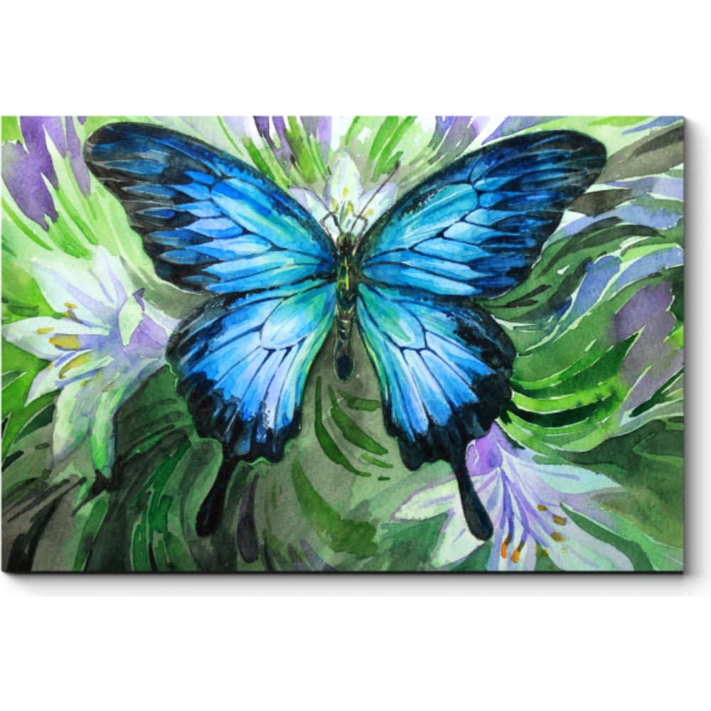 Картина Picsis картина в раме орхидеи и бабочки 60x100 см