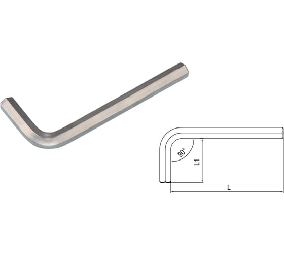 Изображение товара Г-образный 6-гранный ключ 17 мм IZELTAS 4900220170