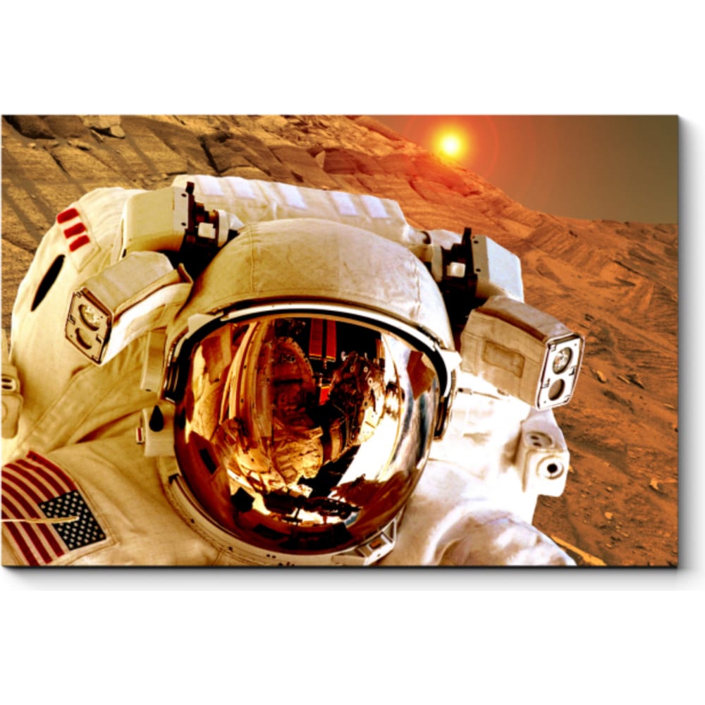 Картина Picsis картина по номерам космонавт на луне