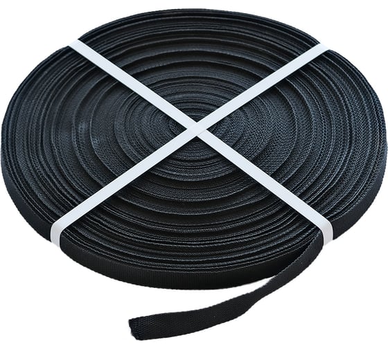 Изображение товара Монтажная текстильная лента Промрукав 20 мм, черная, 100 м PR08.10534