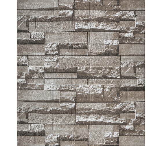 Изображение товара Мягкая самоклеящаяся 3d панель LAKO рулон "каменная кладка 25" 70x600 см, толщина 6 мм LKD-16-05-FC69-RU