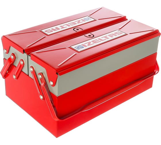 Изображение товара Раскладной ящик для инструментов металлический 190х300х150 3 секции IZELTAS 8410336103