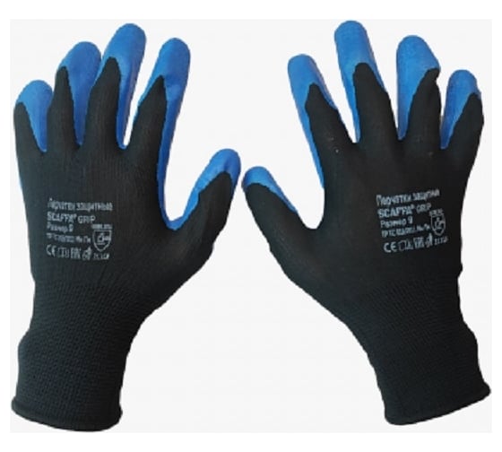 Изображение товара Перчатки Scaffa Grip L1350-BLK/B от ОПЗ и механических воздействий размер 9 00-00015296