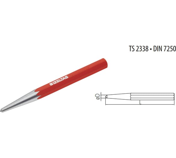 Изображение товара Кернер 4х120мм IZELTAS 5540244120
