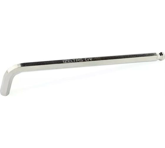 Изображение товара Г-образный удлиненный 6-гранный ключ с шаром 6мм IZELTAS 4906220060