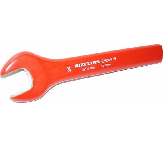 Изображение товара Ключ рожковый односторонний IZELTAS диэлектрический 1000V, 24 мм , 255010024