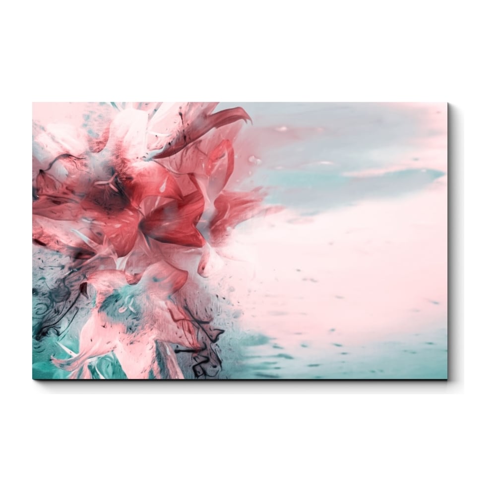 Картина Picsis картина на подрамнике леди розовый букет 70 110