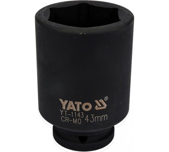 Изображение товара Головка ударная глубокая 6-гранная 43 мм, 3/4"DR YATO YT-1143
