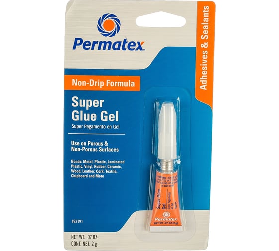Изображение товара Супер клей PERMATEX СУПЕР ПЕГА гель 2 г. 82191