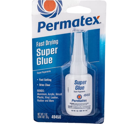 Изображение товара Супер клей PERMATEX СУПЕР ПЕГА универсальный 28г 49450