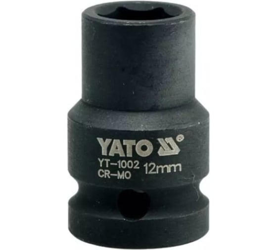 Изображение товара Головка торцевая ударная 6-гранная 12 мм, 1/2"DR YATO YT-1002