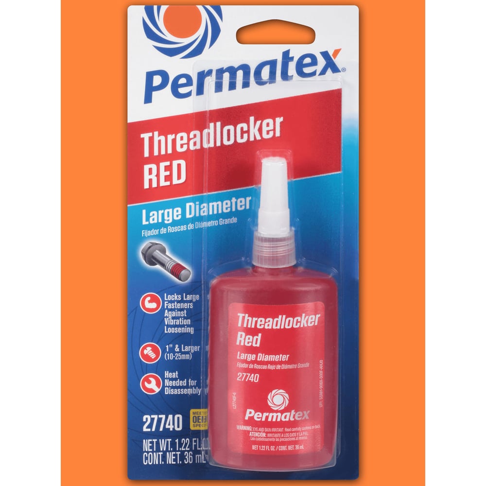 Изображение товара Фиксатор для резьбы PERMATEX сильной фиксации красный 36мл