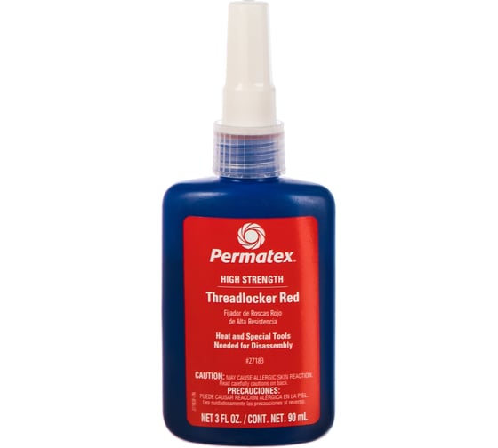 Изображение товара Фиксатор резьбы сильной фиксации PERMATEX красный 90мл. 27183