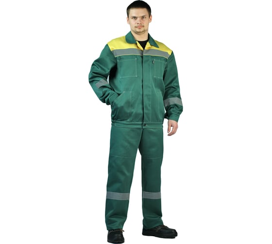 Изображение товара Костюм URSUS ЛЕГИОН темно-зеленый/желтый КОС817-125; 52-54, 182-188