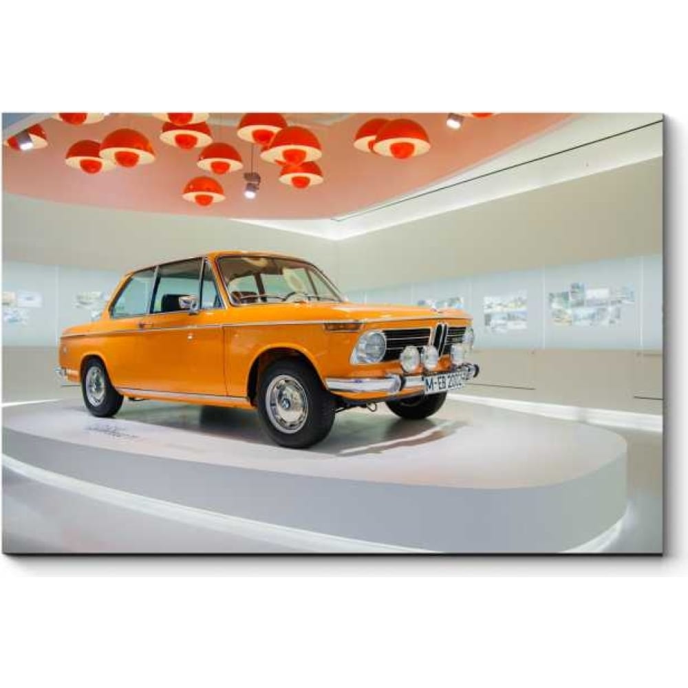 Картина Picsis автомобиль контейнеровоз инерционный профи оранжевый