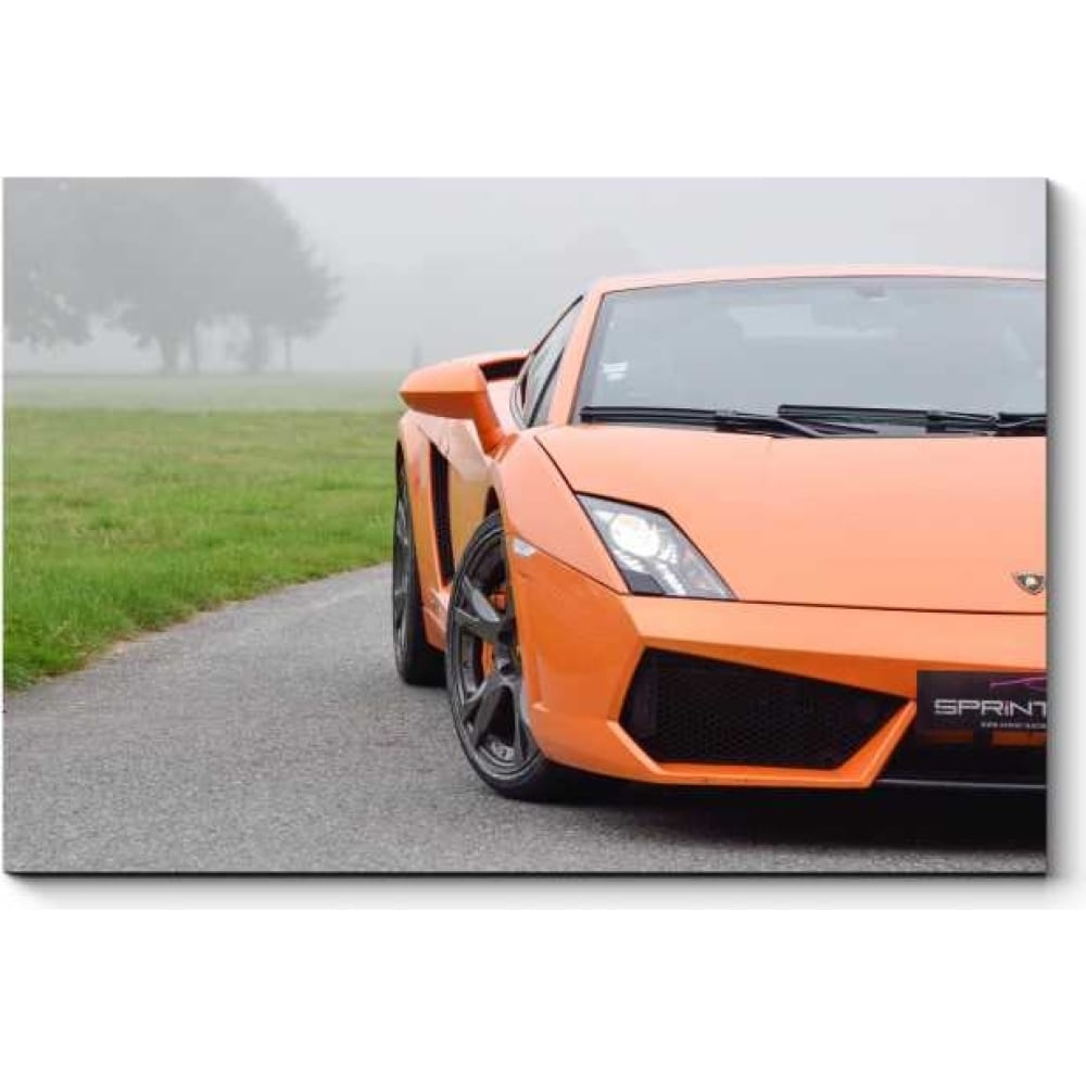 Картина Picsis автомобиль контейнеровоз инерционный профи оранжевый