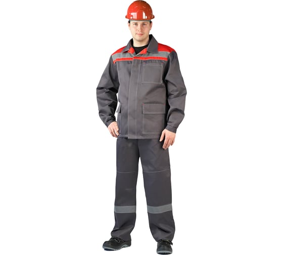 Изображение товара Костюм URSUS УДАРНИК темно-серый/красный КОС317-303, размер 60-62, рост 170-176