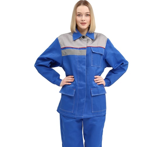 Изображение товара Женский костюм URSUS УДАРНИК васильковый/светло-серый, размер 44-46, рост 170-176