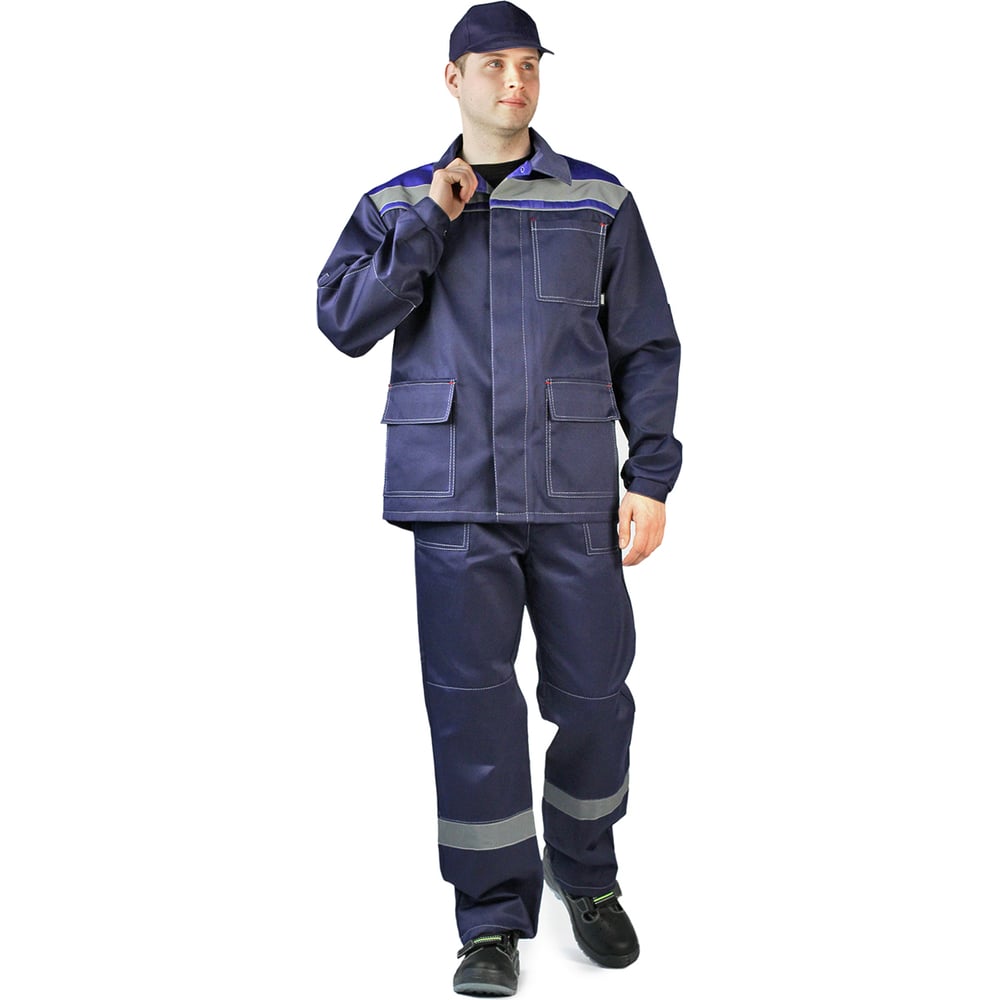 Изображение товара Костюм мужской Двойка URSUS Ударник темно-серый/василек 60-62 5XL