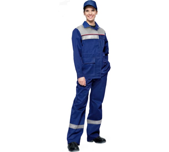 Изображение товара Женский костюм URSUS УДАРНИК васильковый/светло-серый, размер 56-58, рост 170-176