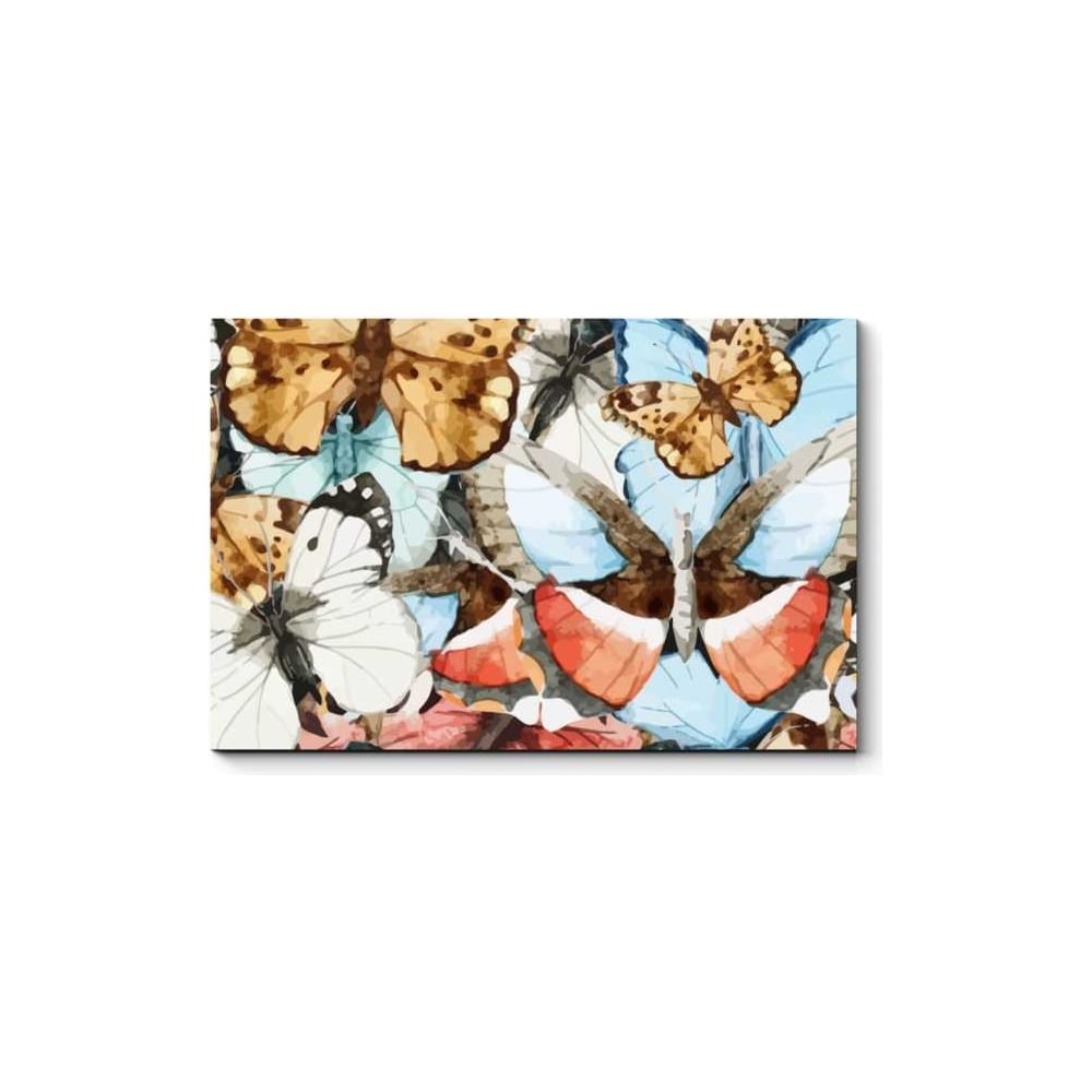 Картина Picsis шкатулка дерево кожзам под пробку бабочки и старинное письмо 24х14х12 см