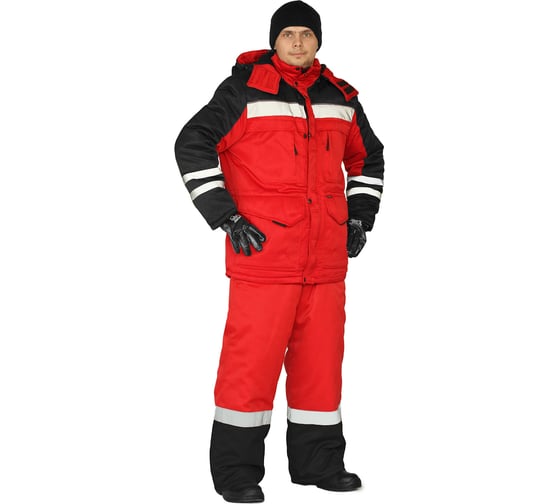 Изображение товара Зимний костюм URSUS ЗИМНИК красный/черный КОС631-242; 52-54, 170-176