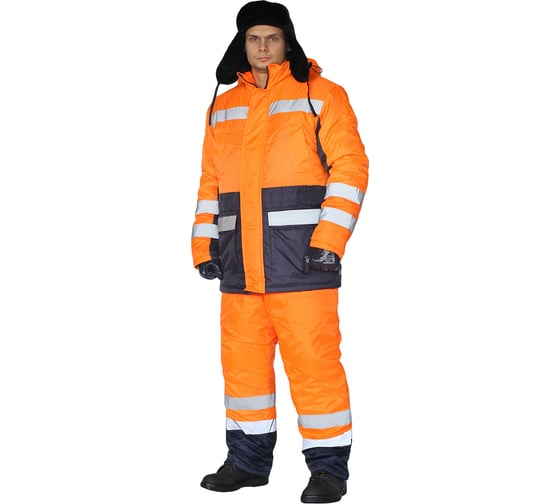 Изображение товара Зимний костюм URSUS СКАНДИН-ДОРОЖНЫЙ оранжевый/темно-синий КОС639-461; 48-50, 170-176