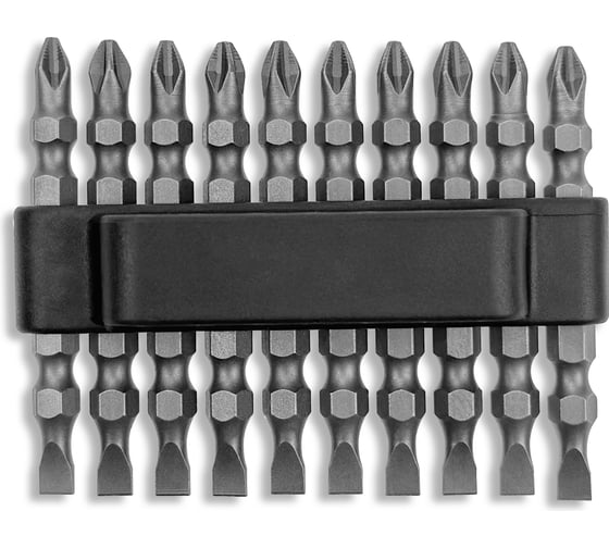 Изображение товара Набор бит двухсторонних Ph2xSl5, 65 мм vertextools БТ-PH2-SL5-65