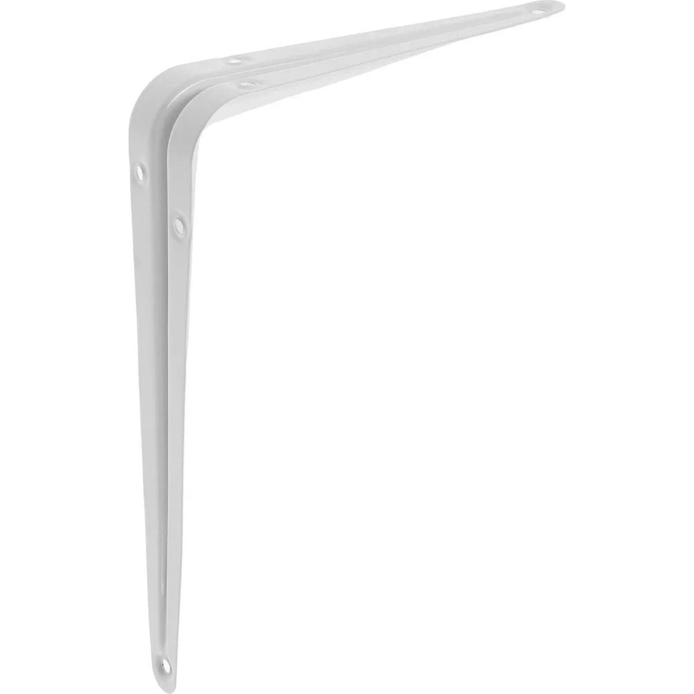 Изображение товара Кронштейн ТУНДРА 200x150x0.8 мм белый крепление для стеклянных полок