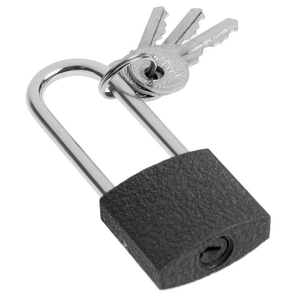 Изображение товара Навесной замок ТУНДРА основание 30 мм, длинная дужка, 3 ключа, подвес 9284051