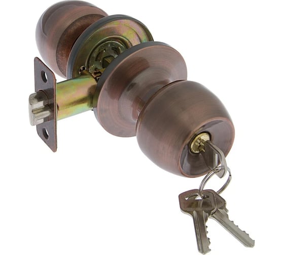 Изображение товара Защелка ТУНДРА 1103 с ключом, цвет медь 2372270