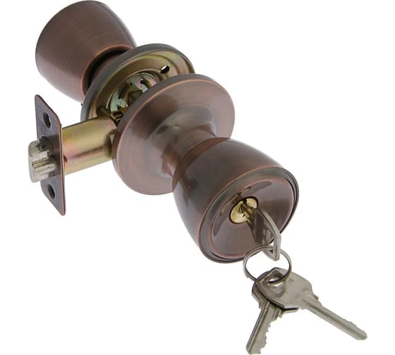 Изображение товара Защелка ТУНДРА 1203 с ключом, цвет медь 2372285